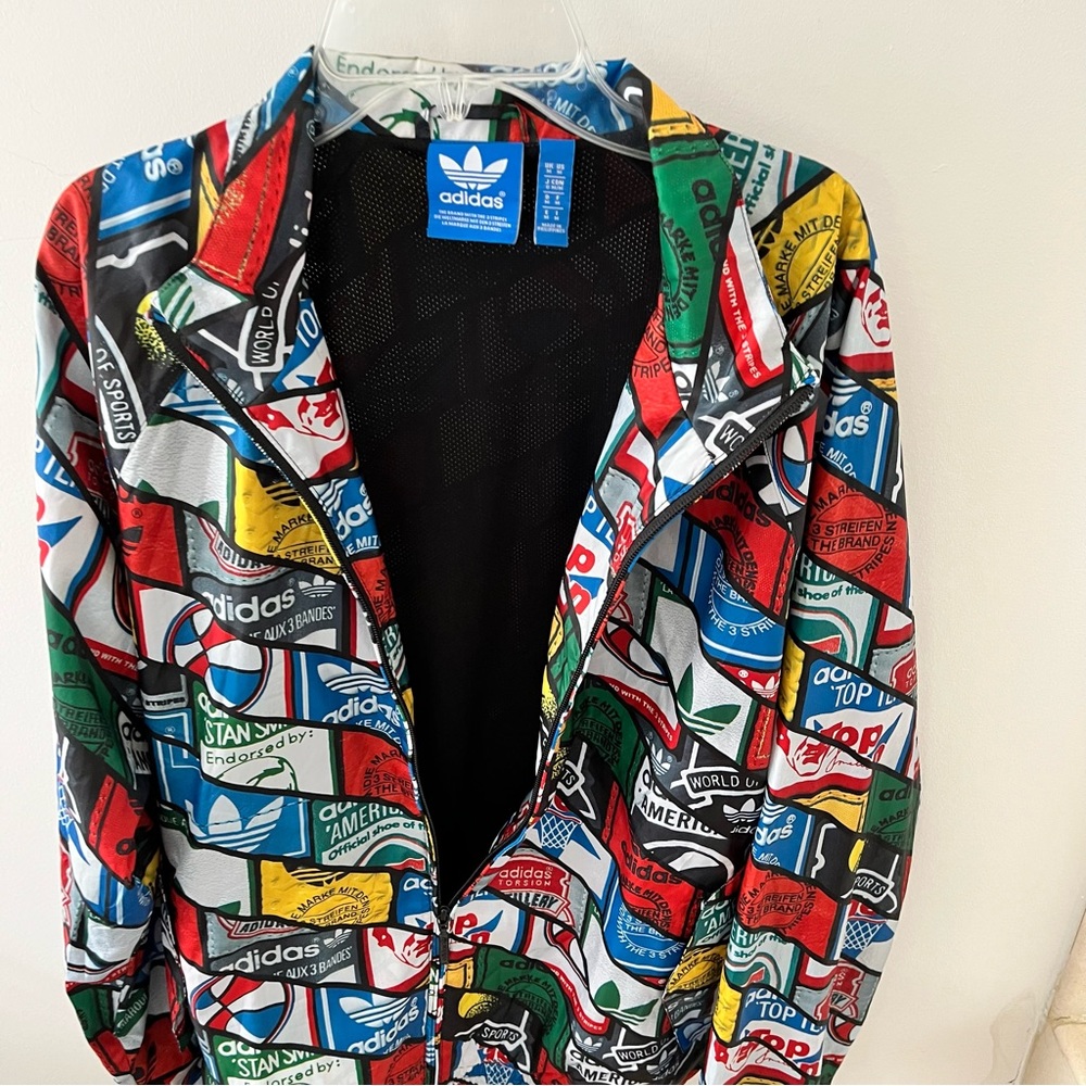 NEW MEN'S ADIDAS Original Label AOP Superstar track Jacket Size M RARE!. - Picture 1 of 6